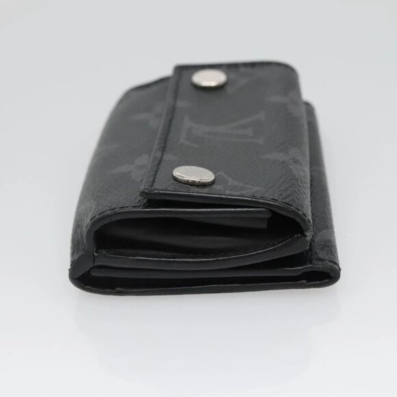 LOUIS VUITTON Monogram Eclipse Discovery Compact Wallet M67630 LV Auth 135759 - Picture 4 of 15